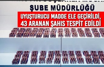 Samsun’da Uyuşturucu Madde Ele Geçirildi, 43 Aranan Şahıs Tespit Edildi