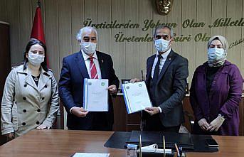 Ünye'de mahalle muhtarlarına anaç fidan dağıtıldı