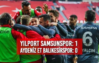 Yılport Samsunspor: 1 – Aydeniz Et Balıkesirspor: 0