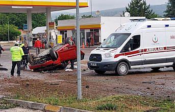 Amasya'da otomobil devrildi: 5 yaralı