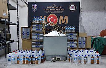 Amasya'daki sahte içki operasyonunda 7 gözaltı