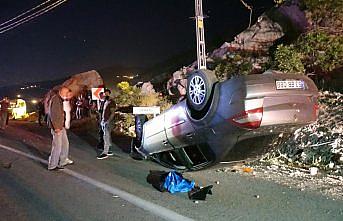 Artvin’de otomobil takla attı: 1 yaralı