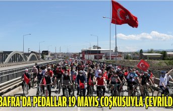 BAFRA'DA PEDALLAR 19 MAYIS COŞKUSUYLA ÇEVRİLDİ