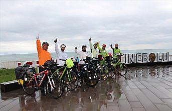 İranlı bisiklet tutkunları Karadeniz turunda Kastamonu'ya ulaştı