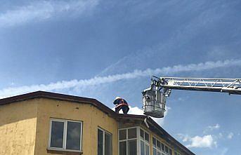 Kastamonu'da bir fırının çatısı yangında zarar gördü