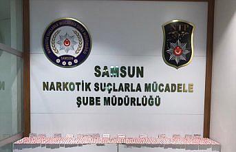 Samsun'da 7 bin 252 kapsül sentetik hap ele geçirildi