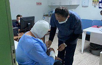 Samsun'da hastanede oksijen tüpünün patlaması sonucu bir sağlık çalışanı yaralandı