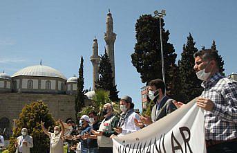 Samsun'da İsrail'in Filistin'e yönelik saldırıları protesto edildi