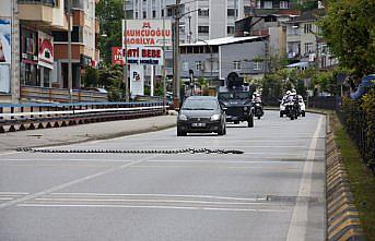 Trabzon'da polis ekipleri silahlı soygun tatbikatı yaptı