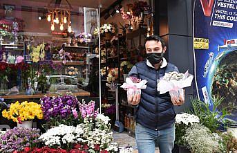 Trabzon'daki çiçekçilerde 