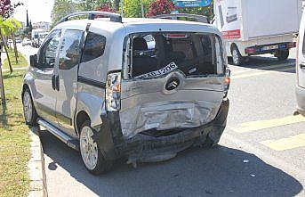 Ünye'de trafik kazası: 1 yaralı