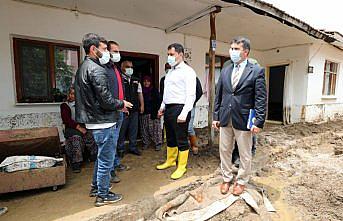 Amasya'da dolu ve sağanak etkili oldu