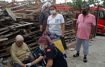 Amasya'da itfaiye yangın çıkan evde bulunan kedi yavrularını kurtardı