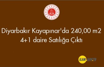 Diyarbakır Kayapınar'da 240,00 m2 4+1 daire Satılık