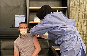 Gaziantep'teki Sanko Park AVM'de Kovid-19 aşı istasyonu kuruldu