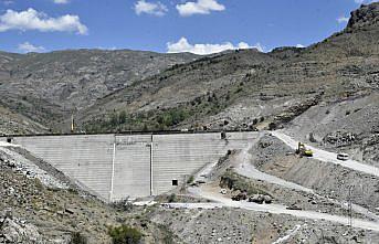 Gümüşhane'de Bahçecik Barajı'nın gövde yüksekliği yüzde 75'e ulaştı