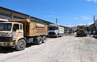 Havza'da Küçük Sanayi Sitesi'nin altyapı ve yollarını yenileme çalışmaları başladı