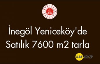 İnegöl Yeniceköy'de 7600 m2 tarla Satılık