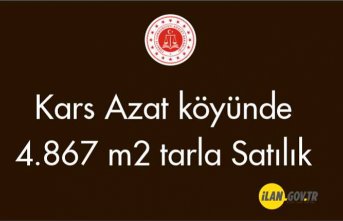 Kars Azat köyünde 4.867 m² tarla satılıktır