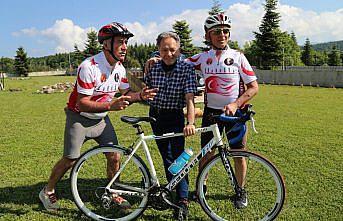 Kıbrıs Gazisi merhum Şükrü Tandoğan'ın anısına düzenlenen bisiklet turu devam ediyor