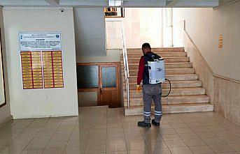 Ordu'da YKS öncesi okullar dezenfekte edildi