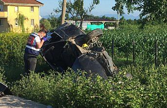 Samsun'da otomobil devrildi: 1 ölü, 3 yaralı