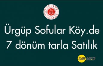 Ürgüp Sofular Köy.de 7 dönüm tarla Satılık