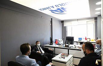Vali Atay, AA Düzce Bürosu'nu ziyaret etti