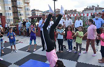 Boyabat ilçesinde yaz spor okulu açıldı