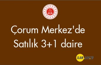 Çorum Merkez'de 3+1 daire Satılık