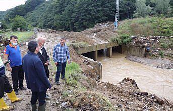 Düzce'de yaşanan selden etkilenen alanlarda çalışmalar sürüyor