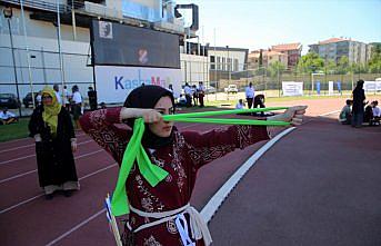 Kastamonu'da Geleneksel Türk Okçuluğu Açık Hava Türkiye Şampiyonası sıralama atışları yapıldı