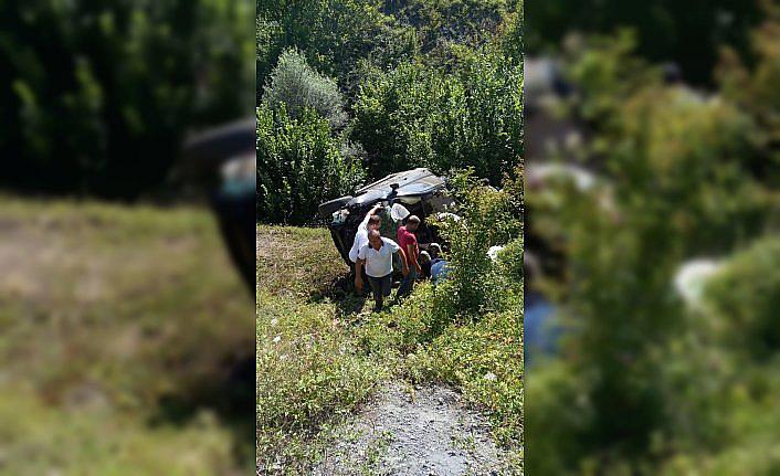 Samsun'da otomobil devrildi: 1 ölü, 1 yaralı