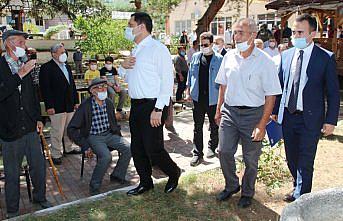 Amasya Valisi Masatlı Taşova ilçesinde incelemelerde bulundu