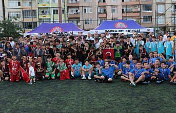 Bafra'da Zafer Bayramı futbol şenliği sona erdi