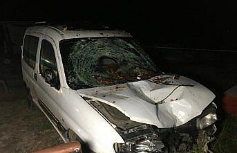 Bartın'da, muhtarın hafif ticari araçla çarptığı eski muhtar öldü