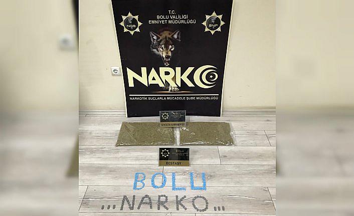 Bolu'da yolcu otobüsünde uyuşturucuyla yakalanan şüpheli tutuklandı