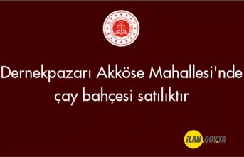 Dernekpazarı Akköse Mahallesi'nde çay bahçesi satılıktır