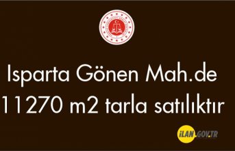 Isparta Gönen Mah.de 11270 m2 tarla satılıktır