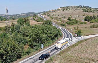 Kavak jandarmadan drone destekli trafik denetimi