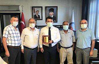 Kavak Kaymakamı Saygılı'ya teşekkür plaketi verildi