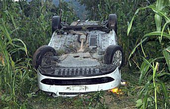 Ordu’da polis aracı devrildi: 2 yaralı