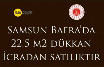Samsun Bafra'da 22,5 m2 dükkan icradan satılıktır