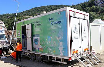 Sel felaketinin yaşandığı Bozkurt'ta mobil hijyen araçları vatandaşlara hizmet veriyor
