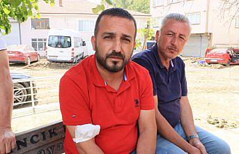 Sel sularına kapılmadan önce oğluyla telefonda helalleşmiş