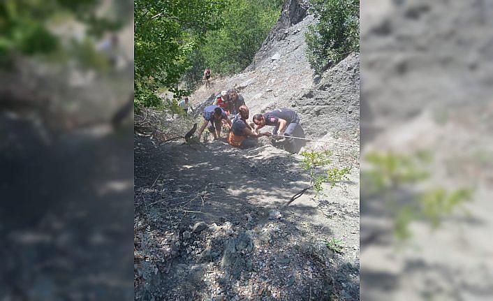 Tokat'ta minibüs uçuruma yuvarlandı: 2 yaralı