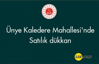 Ünye Kaledere Mahallesi'nde Satılık dükkan