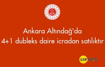 Ankara Altındağ'da 4+1 dubleks daire icradan satılıktır
