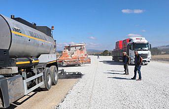 Havza OSB'de yol çalışmaları devam ediyor