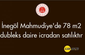 İnegöl Mahmudiye'de 78 m2 dubleks daire icradan satılıktır